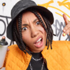 Gen,Z,Lifestyle.,Fancy,Trendy,Teenager,Gestures,Cool,Sign,Holds